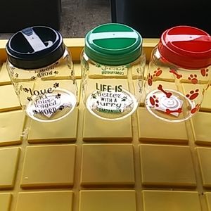 Pet food jar set (3 jars)